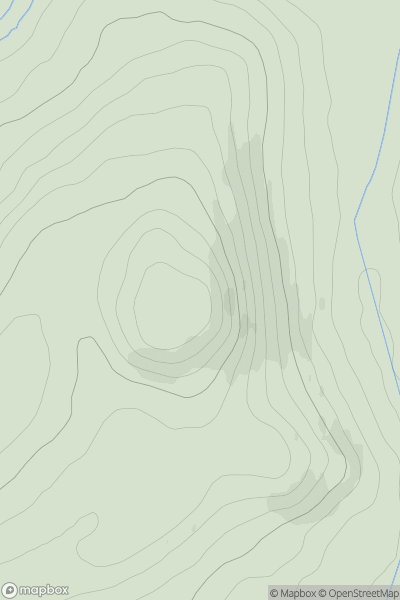 Thumbnail image for Shaw Hill [Firth of Forth to the River Tweed] showing contour plot for surrounding peak